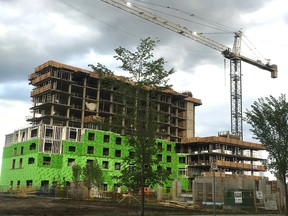 A nine-storey tower being built in Emerald Hills is part of an intergenerational living approach that could see buildings as high as 15 storeys in the area off the northern stretch of Clover Bar Road in Sherwood Park.

Benjamin Proulx/News Staff