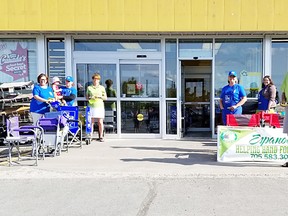 Photo supplied
Espanola Royal Bank joined forces with Giant Tiger to hold a much needed food drive for the Espanola Helping Hand Food Bank. A total of 520 food items, along with cash and gift cards were collected.