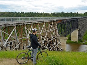 Near Cold lake, the Beaver River Trestle Bridge is an absolute highlight of the Iron Horse Trail.