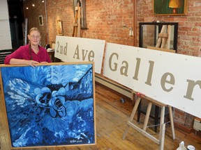 Hillie Bakker of the 2nd Ave Gallery, which is set to open Friday night and will be part of Saturday's ArtWalk! DENIS LANGLOIS/THE SUN TIMES