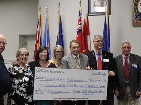 The Northern Lights Health Foundation gets a $143,500 donation from the Rotary District 5370 to be put toward infant care. Laura Beamish/Fort McMurray Today/Postmedia Network