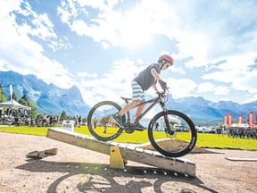 A scene from the Plaid Goat Mountain Bike Festival held in June 2017.