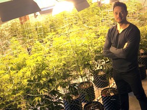 Aaron Barr, chief executive of Canadian Rockies Agricultural Ltd., at his personal production facility. The company's marijuana production facility in Josephburg faced a resident appeal, which was dismissed on June 7.

File Photo