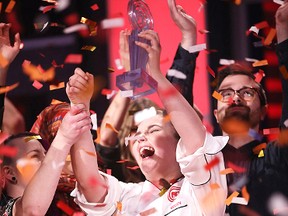 Sherwood Park resident Beccy Stables, 19, celebrates after winning MasterChef Canada, which wrapped up on Tuesday night.

Photo courtesy Bell Media