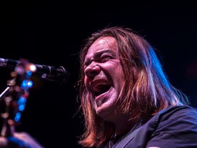 Canadian folk singer Alan Doyle, seen here performing at the Allan Jean Millar Centre in February 2015 in Whitecourt, Alta, is on the bill to perform at Stars and Thunder in Hollinger Park on Saturday, June 30.