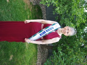 Susan King in her Alberta weight loss queen regalia. King has lost and kept off 100 pounds thanks to the TOPS organization.