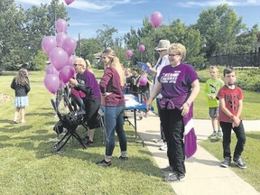 The annual Elder Abuse Awareness Walk took place in Hanna on Friday with students from J.C. Charyk as well as members of the community gathering to bring attention to the cause.