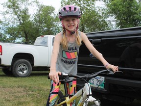 Nahla Peters Loewen came from Altona to Lake Minnewasta to be part of the Kids of Mud program.