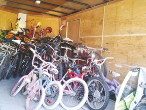 Earlier this month Terry Jacobs loaded over 40 bicycles he'd collected into a trailer for Bicycles for Humanity. The bikes will be shipped by the Edmonton chapter to their final destination.