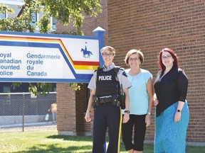 Sergeant Jolene Nason (left) will be taking over the helm from Sergeant Clifton Dunn at the Devon RCMP detachment.