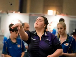 Amanda Ogilvie-Ruuska recently captured second place in girls doubles at the national youth darts championship. (Submitted Photo)