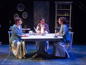 From left: Andrea Rankin as Anne Brontë, Beryl Bain as Charlotte Brontë and Jessica B. Hill as Emily Brontë in Brontë: The World Without.