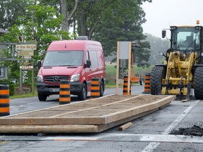 Heavy traffic can once again cross the Long Point bridge now that rig mat decking has been installed.  However, a 30 km-h speed limit on the bridge remains in effect until further notice. MONTE SONNENBERG/Simcoe Reformer file