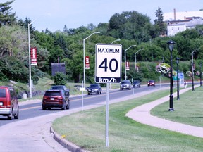 The speed limit on Lakeview Drive will be bumped up from 40 to 50 km/h in a couple weeks time. 
Ryan Stelter/DAILY MINER AND NEWS