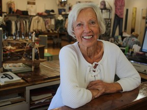 Steph Crosier/The Whig-Standard
Inger Sparring-Barraclough, original owner of Fancy That, is seen at the store in Kingston on Friday. Sparring-Barraclough is retiring after 44 year in the retail business. (Steph Crosier/The Whig-Standard/Postmedia Network)