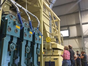 Interested residents tour Galloway Seeds' new $3-million facility on Range Road 225, off Highway 21.

Lindsay Morey/Postmedia Network