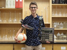 Grade 12 North Park Collegiate student Markus Kunej has been awarded a $100,000 Schulich Leader Scholarship for his studies at the University of Toronto. He also recently won a James Hillier Foundation Scholarship, worth up to $20,000 over four years. (Submitted Photo)