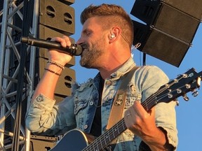 Marc Dupré, a recording artist from Quebec,  didn't disappoint fans as the headliner on the opening night of Stars & Thunder Festival Sunday.