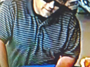 Man who police say used counterfeit cash then later the same day stole fuel from a gas station in Kingston, Ont. on Sunday June 17, 2018. Supplied photo