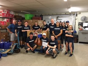 Employees of Express Employment Professionals Sarnia collected 3,117 pounds of food for the Inn of the Good Shepherd on Saturday, June 16. 
Handout/Sarnia This Week