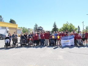 Members of the community joined the Ontario Provincial Police, clients and staff of North East Association for Community Living (NEACL) for the annual Law Enforcement Torch Run.