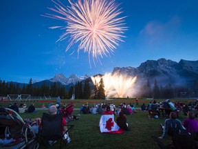 Canada Day 2014 Fireworks in Canmore. Justin Parsons/ Crag & Canyon/ QMI Agency