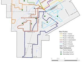 Image of the proposed route changes to take place this fall. Image taken from the City of Stratford’s website.