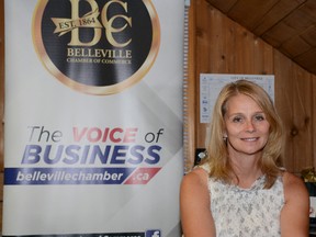 Jonathan Ludlow/The Intelligencer
Jill Raycroft, CEO for Belleville Chamber of Commerce, thinks the Quinte area will definitely be impacted if the United States goes forward with threats to impose tariffs on automobile exports from other nations.