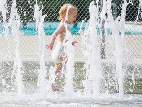 Intelligencer file photo
With Environment Canada predicting extreme heat over the next four to five days, Belleville Splash Pads at Riverside, Parkdale and Kinsmen Parks and the Kinsmen Community Pool on Dundas Street East are among the options to beat the heat this Canada Day long weekend.