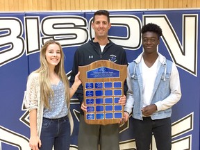 Grace Hoffman and Keon Nurse were named the athletes of the year at Ardrossan this season. Photo Supplied