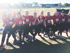 The U14 Leduc Jets girls softball team will be competing at provincials this coming weekend in Provost. (Submitted)