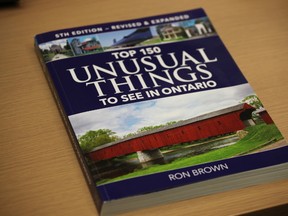 Ron Brown book "150 Unusual Things to See In Ontario" is set for an update next spring. (Supplied photo)