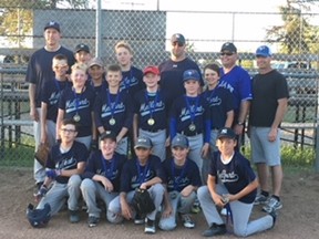 The Melfort peewee baseball team captures a Northeast title last week with a win over Nipawin.