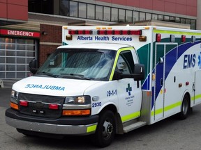 An Alberta Health Services ambulance. (File Photo)