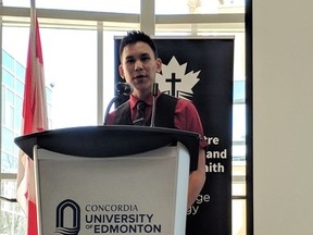 Alex Angnaluak, a former LeGoff student, won first place in the prestigious
Historica Canada Indigenous Arts and Stories contest.