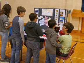 E.E. Oliver School held a multi-cultural Day June 27 and students set up displays in the gymnasium to demonstrate what they have learned about other countries and other cultures within our own country. Besides this display on Australia and New Zealand, there were displays on the Ukraine, the Caribbean, Canada's Metis and the First Nations' medicine Wheel.
