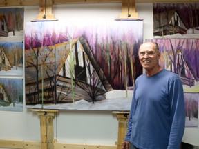 Sherwood Park artist Vincent Roper's exhibit, entitled "Passages," officially opened to the public at the local Gallery @501 on July 5, running until Aug. 26.

Photos by Taylor Braat/News Staff