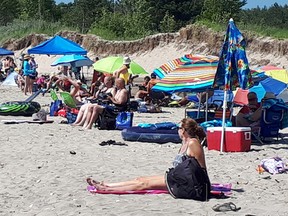 The blistering heat in Kincardine didn't deter merrymakers from coming out to celebrate Canada's 151st birthday. (Troy Patterson/Kincardine News and Lucknow Sentinel)