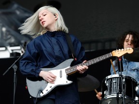 Molly Rankin of Alvvays performs at the Boston Calling Music Festival in Allston, Mass in May. The dream-pop band will perform on Saturday at Northern Lights Festival Boreal. (Winslow Townson/AP)