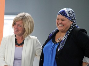 Premier Rachel Notley and MLA Erin Babcock were in Acheson this past week to fundraise for Babcock’s re-election campaign.