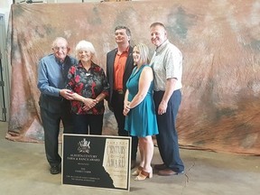 Three families from the tri-region were among those honoured last month with the Alberta Century Farm and Ranch Award. 

Photo via Facebook