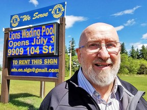 Don Westman, treasurer of the Lions, says the club wants to help nonprofits more, which is why they will be no longer charging them for using the digital sign along 99 Avenue.