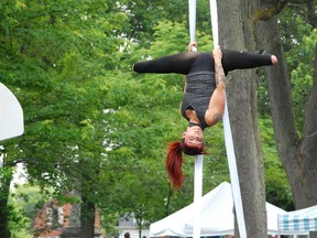 Erin Ball performing at Skeleton Park Arts Festival. Stroesser Photography