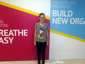 Lindsay Wonnacott, who had a second lung transplant May 31, attends Toronto General Hospital regularly for monitoring and physiotherapy.