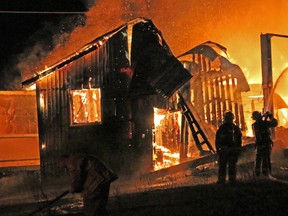 File photo of a fire call on Kamiskotia Road from the summer of 2017. The Timmins Fire Department has been asked to sign up for a reality TV program on the Discovery Channel called Hellfire Heroes Season 2. City council will consider the request on Tuesday. LEN GILLIS / Postmedia Network.