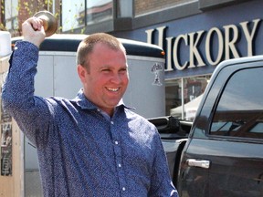 Mayor Steve Black rang the bell to signify the first official day of the Urban Park Farmer's Market on Thursday. About 10 vendors were on site selling their products.