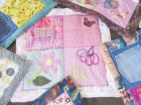 Carmen Grayson, along with her six sisters, mom and brother make quilts for a variety of organizations. They've recently started making fidget quilts (pictured) as something to fiddle with rather than wringing your hands. (Submitted)