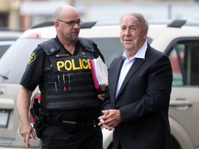 Convicted sex offender Neil Joynt after being sentenced to eight months in prison during a sentencing hearing in Napanee, Ont. on Wednesday April 19, 2017. Steph Crosier/Kingston Whig-Standard/Postmedia Network
