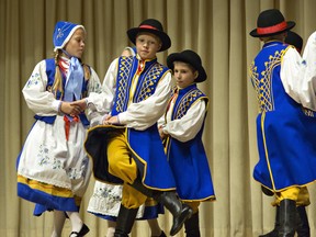 Young Potok dancers perform at the Polish Warszawa Village. (Brian Thompson/The Expositor)