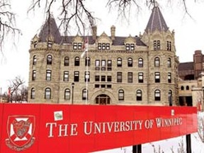 The University of Winnipeg. (Winnipeg Sun files)